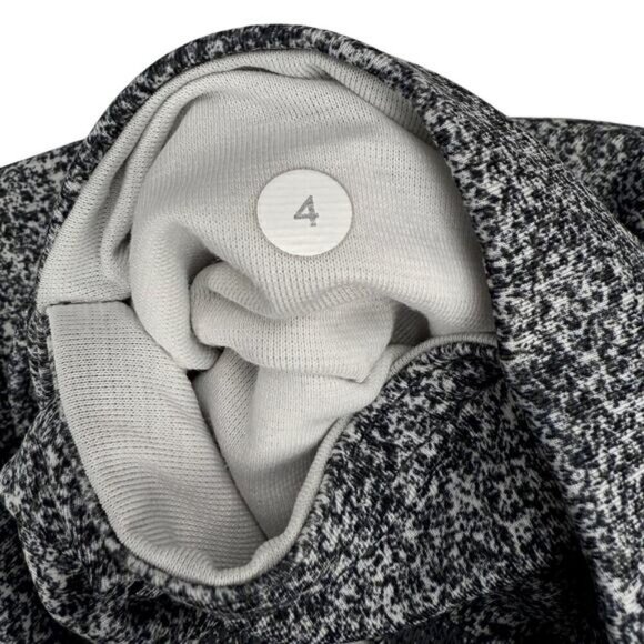 LULULEMON Wunder Under Crop III Size 4 Rio Mist White Black - Picture 9 of 9